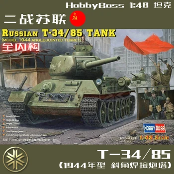 Hobbyboss 84809 1/48 Sovietskeho T34/85 stredný tank s plnou vnútornej štruktúry tanku t34 plastové stavebné súpravy