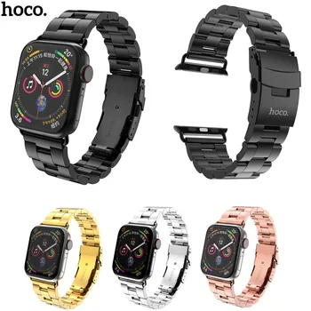 HOCO 2019 Nový Príchod Nehrdzavejúcej Ocele Watchband Pre Apple Hodinky iWatch Série 1 2 3 4 5 Kapela 42mm 44 mm 38 mm 40 mm Kovový Remienok