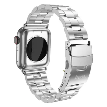 HOCO 2019 Nový Príchod Nehrdzavejúcej Ocele Watchband Pre Apple Hodinky iWatch Série 1 2 3 4 5 Kapela 42mm 44 mm 38 mm 40 mm Kovový Remienok