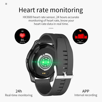 HOCO Nové inteligentné hodinky Vodotesný IP67 Šport Muži Ženy Bluetooth Smartwatch Fitness Sledovanie Tepovej frekvencie Pre Android IOS