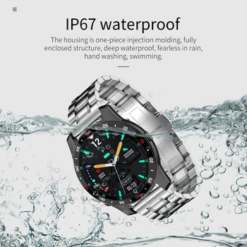 HOCO Nové inteligentné hodinky Vodotesný IP67 Šport Muži Ženy Bluetooth Smartwatch Fitness Sledovanie Tepovej frekvencie Pre Android IOS