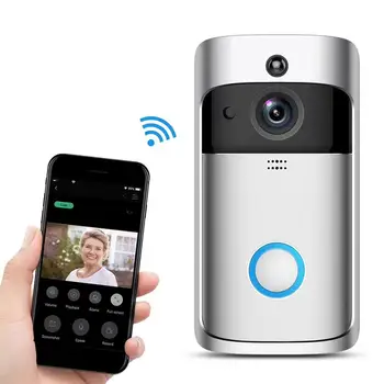 Home Video Zvonček Alarm ToSee App PIR Infračervená Detekcia Pohybu Smart WIFI Bezdrôtové Dve Cesty Intercom Zvonček S Responser