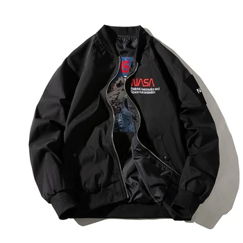Hommes veste 2021 Jarná bunda pre mužov štýl Bežné Streetwear Hip Hop Bombardér Bunda Mužov Slim Fit Pilot Kabát Pár oblečenie