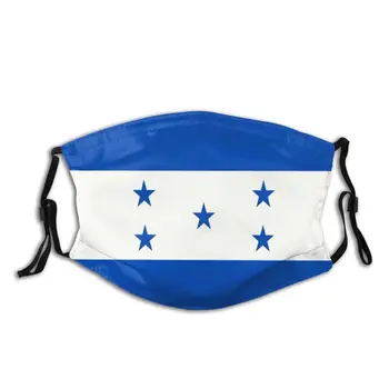 Honduras Vlajka Non-Jednorázové Masky Unisex Dospelých Masky s Filtrami Prachotesný ochranný Kryt Respirátor Úst Utlmiť PM 2.5