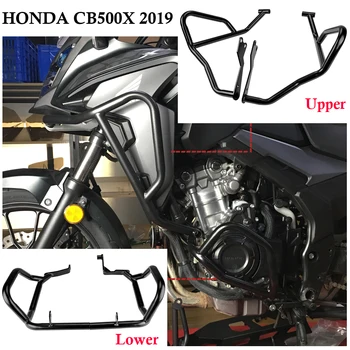 Hornej Dolnej Motora Stráže Crash Bar Kapotáže Rám Chránič Nárazníka pre Honda, CB500X CB 500 X CB 500X 2019 Black Motocykel Časti