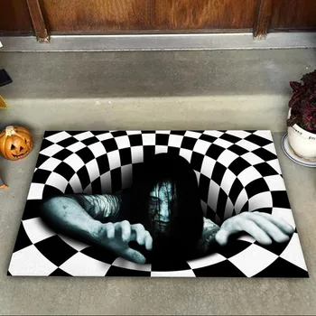 Horor Halloween Doormats Lebky 3D tlač Mat/Koberec, kuchyňa Mat Nordic Flanelové Domova Veľké Koberce pre Obývacia Izba, Spálňa