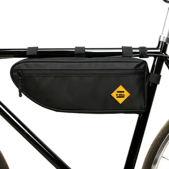 Horský Bicykel Taška Batérie Visí Veľký Úložný Trojuholník Trubky Rámu Pack Puzdro, Cyklistické Doplnky, Bicyklové Taška 40x13.5x5.5cm