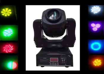 HORÚCE 60 W mini led spot luz hlavné symbian, symbian 60 W cabezas moviles gobo dc svetlo super brillante LED DJ Spot Light