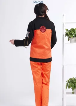 Horúce Anime Naruto Cosplay Kostýmy Shippuden Uzumaki Naruto 2. Oblečenie, Uniformy Set s Peleríny Rekvizity Halloween Party Oblečenie