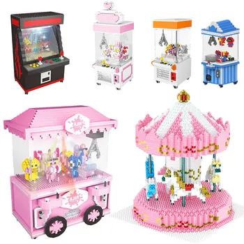 Horúce populárnych hračiek stavebné bloky priatelia narodeniny darček deň Detí Cartoon s led svetlom Budovy Hračka Ulici