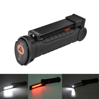 HORÚCE Prenosné 5 Režime KLASU Baterka Pochodeň USB Nabíjateľné LED Pracovné Svetlo Magnetické lampa Visí Stan na Čítanie vstavanej Batérie.