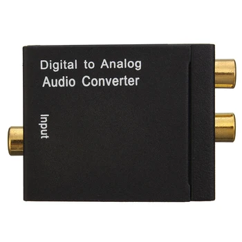 Hot-Koaxiálny Digitálny Optický Toslink Signál na Analógový Audio Prevodník Adaptér RCA SV