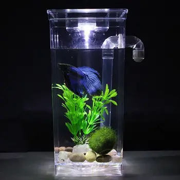 HOT-LED Mini akvárium Akvárium samočistiaci akvárium Misy Pohodlný Stôl Akvárium Office Home Dekorácie Pet Príslušenstvo