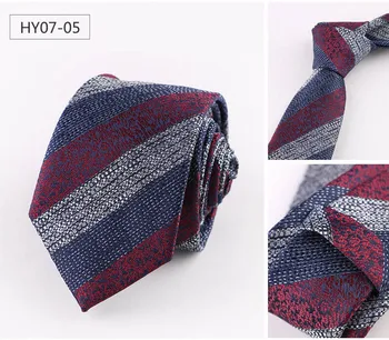 Hot Predaj 7 CM Klasické Pánske Kravaty Vintage Pruhy Polka Dot Paisley Formálne Svadby Ženích Business Kravata Tkaná Krku kravatu