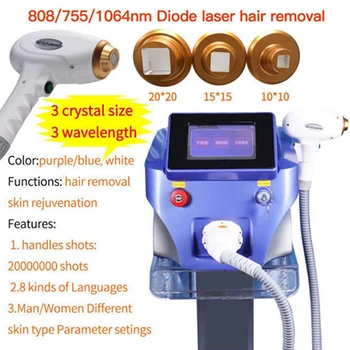 Hot predaj 808nm picosecond laser 2 v 1 diódy laserové odstránenie chĺpkov, stroj 20 miliónov zábery s CE vhodné pre každú pleť