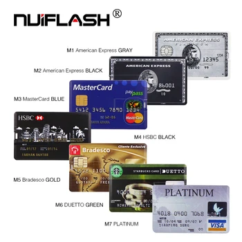 Hot predaj bankové karty, usb flash disku, HSBC kreditnej karty, usb kl ' úč 8 GB 16 GB 32 GB, 64 GB 128 GB pero jednotka SD Mastercard cle usb