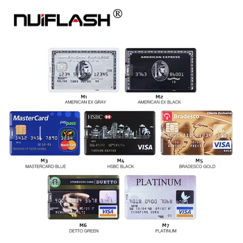 Hot predaj bankové karty, usb flash disku, HSBC kreditnej karty, usb kl ' úč 8 GB 16 GB 32 GB, 64 GB 128 GB pero jednotka SD Mastercard cle usb