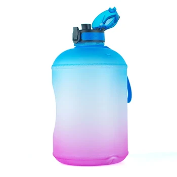 Hot Predaj Galón Vody Fľašu s Časom Značku a Slamy Motivačný Vody Kanvica BPA Free Nepresakuje Veľké Fľaše na Vodu