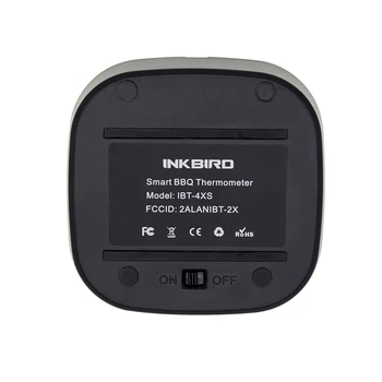 Hot Predaj IBT-4XS Digitálne Bezdrôtové Bluetooth Varenie Rúra BBQ Gril Fajčenie Teplomer S Dvomi Sondami S Free App Control