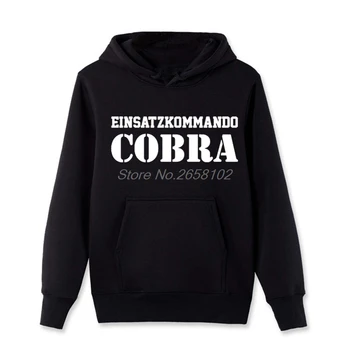 Hot Predaj Mužov Bavlna Módne Hoodies Einsatzkommanda (Cobra Čierna Mikina V Pohode Kabát Harajuku Streetwear Fitness