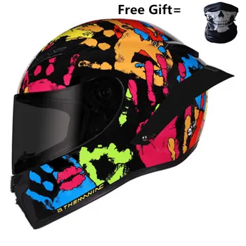 Hot predaj off-road prilby na zjazdové preteky horských plnú tvár prilbu na motocykel, moto kríž casco 