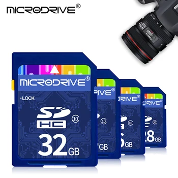 Hot predaj Plnej veľkosti Class 10 SD karta 128 GB 64 GB 32 GB, 16 GB SDHC Kartu (SD Karta Pamäťovú Kartu flash 8GB univerzálny pre digitálny fotoaparát