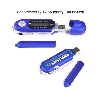 Hot Predaj Prenosný Mini USB Flash LCD Digitálny MP3 Prehrávač s Podporou Flash, 32 GB TF Card, Prehrávač Hudby, FM Rádio