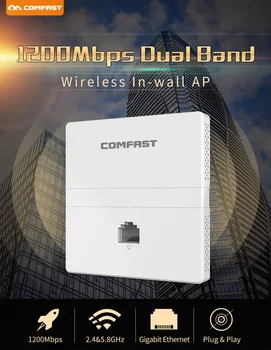 Hoteli Wifi Projekt 1 Smart Core Bránou AC Router 4 LAN Port, POE AC Gateway Routing +4 1200Mbps Gigabit Prístupu V stene AP