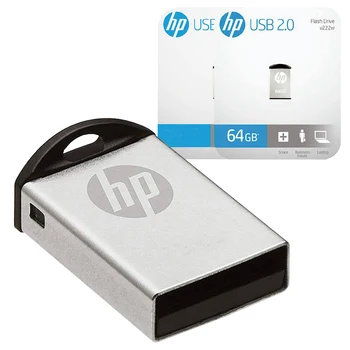 HP kl ' úč pamäť 64Gb USB Flash 2.0 v222w kovové kompatibilný systém WINDOWS/MAC veľkosť mini ultratenké