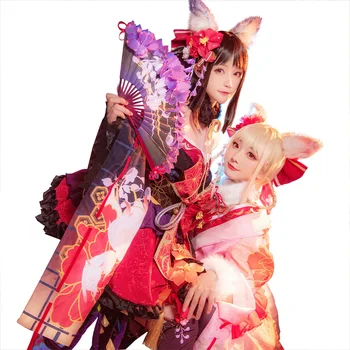 Hra Nádherný Nikki Svieti Cosplay Kostým Krásne Kimono Šaty Halloween Party Oblek Pre Ženy