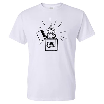 Hra Života Je Zvláštne, 2 T-shirt Muži Ženy Farbou Vytlačené Streetwear Tričko Oheň Chodiť Vzor Unisex Bežné Bavlnené Tričko Topy