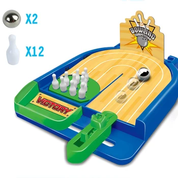 Hračka Športové Blázon Bowling Strieľať Hry, Zábavné Mini Stôl Tabuľka Hračky, Stolové Hry, Bowling, Krytý Hrať Nastaviť
