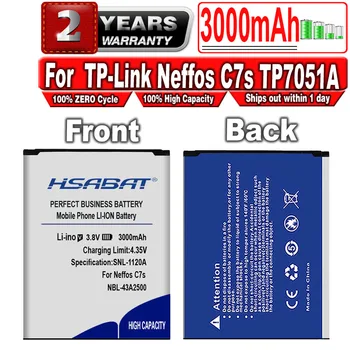 HSABAT 3000mAh NBL-43A2500 Batérie pre TP-Link Neffos C7S TP7051A TP7051C