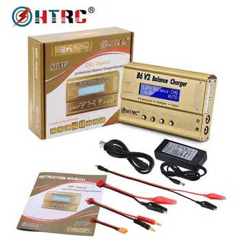 HTRC imax b6v2 80W LiPo Batérie, Nabíjačky LED Rovnováhu Discharger 6A Pre Lipo Li-ion Život NiCd NiMH LiHV PB Smart Batérie