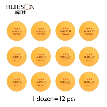 Huieson 3-Hviezdičkový Ping Pong Gule 40+mm 12 Ks Stolný Tenis Loptu Nový ABS Plast Pingpong Gule na prípravu