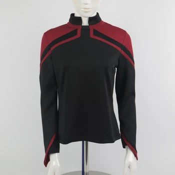 Hviezda 2020 JL Picard Jednotné Trek Startfleet Žena Červené Zlato Blue Top Shirt Cosplay Kostým Ženy Dospelých Kabát Prop