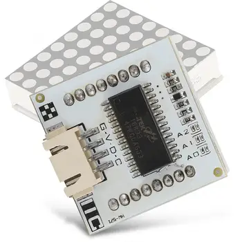 HW-572 I2C Dot Matrix Modul 8x8 Digitálny Signál XH2.54x4 Koncové LED Dot Matrix Modul odbornej chipset moduly