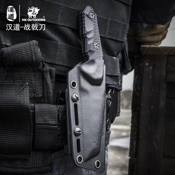 HX VONKU D-198 multi-funkčné oblasti prežitie taktické rovný nôž, self-defense nôž, vysokú tvrdosť ostrý nôž na prežitie