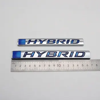HYBRID Znak Nálepky karosérie Dekorácie Štítku Auto Logo Odznak Obtlačok Na Honda Accord Hyundai Toyota Lexus