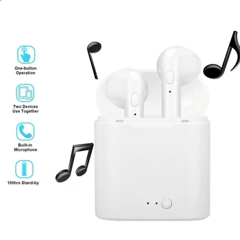 I7s TWS Bezdrôtové Slúchadlá Bluetooth 5.0 Slúchadlá In-Ear Stereo Slúchadlá Športové Handsfree Headset Binaural hovoru Pre Xiao iPhone