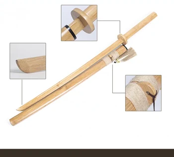 Iaidó drevený meč bambusu meč katana samuraj meč Japonského bojového umenia kendó zručností drevený meč výkon rekvizity
