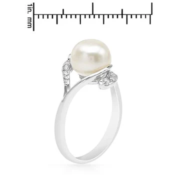 I&Zuan 925 Sterling-striebro-šperky, Prstene Pre Ženy Biele Umelé Kolo Sladkovodné Perly Jemné Šperky Strany Darček Krúžok 0897