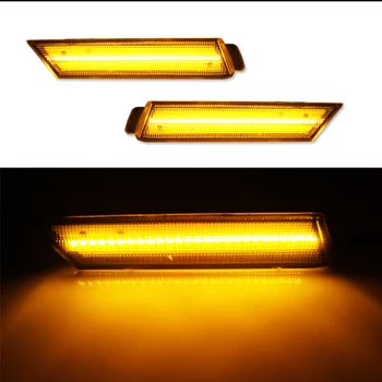 IJDM 12V Žltá dióda LED Predné Bočné Obrysové Svetlá Na Obdobie 2010-Chevy Camaro, LH RH Sidemarkers Napájaný 26 Amber SMD LED Svetlá