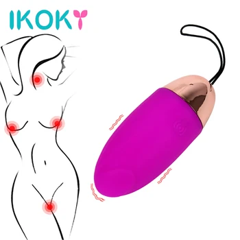 IKOKY 10 Rýchlosť Vibrátor Vodotesné Vibračné Vajíčko G-spot Masáž Klitorisu Pošvy Stimulátor Dospelých Produkty Sexuálne Hračky Pre Ženy