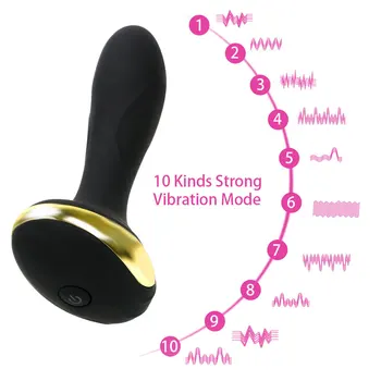 IKOKY Análny Vibrátor 10 Režim Prostaty Masér Silikónové sexuálnu hračku pre Mužov Dospelých Produkty Zadok Plug Zadok Plug Sex Produkt