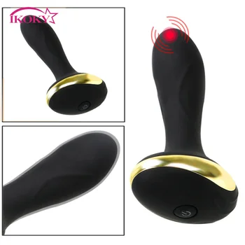 IKOKY Análny Vibrátor 10 Režim Prostaty Masér Silikónové sexuálnu hračku pre Mužov Dospelých Produkty Zadok Plug Zadok Plug Sex Produkt