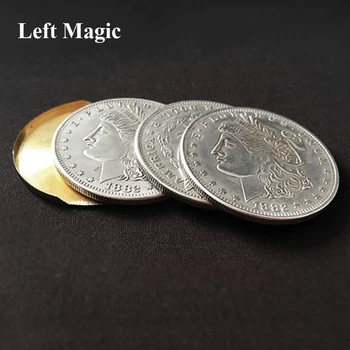 Ilúzia Mince ( Morgan Mince Verzia) Kúzla 3 Lietať Mince Magický Trik Rekvizity Oheň Komédia Krúžok