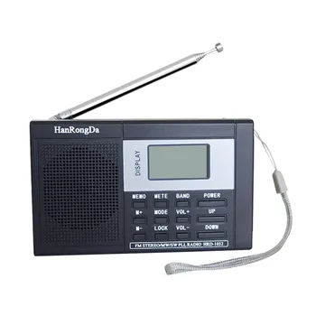 IMice Prenosné Full-pásma Digitálne Ladenie Multiband Stereo Tuner MW/AM/FM/SW Krátkovlnné Rádio REC Ovládanie Prijímača