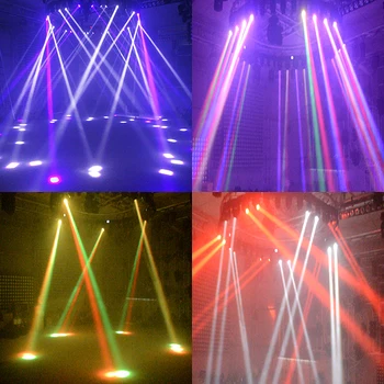 IMRELAX Nový 4 Hlavy Pohyblivé Hlavy Svetla Jednotlivých Kontrola 4*32W RGBW 4in1 Led DMX DJ Stage Disco Svetlo