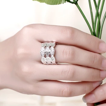 INALIS Klasické Biele Cubic Zirconia Prstene Pre Ženy Jednoduchý Módny Štýl Prst Prsteň Výročie Zapojenie najpredávanejšie Šperky